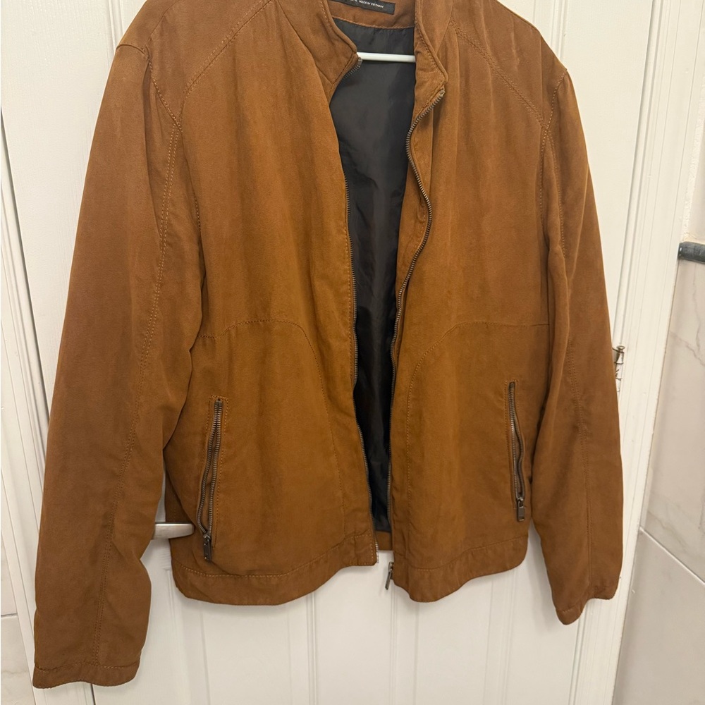 Zara Men's Tan Suede Jacket